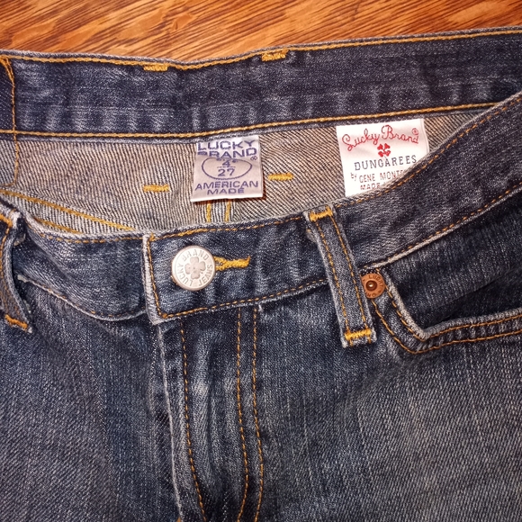Womans Luck Brand Dungaree Jeans  Mid Rise Flare S - Picture 2 of 4